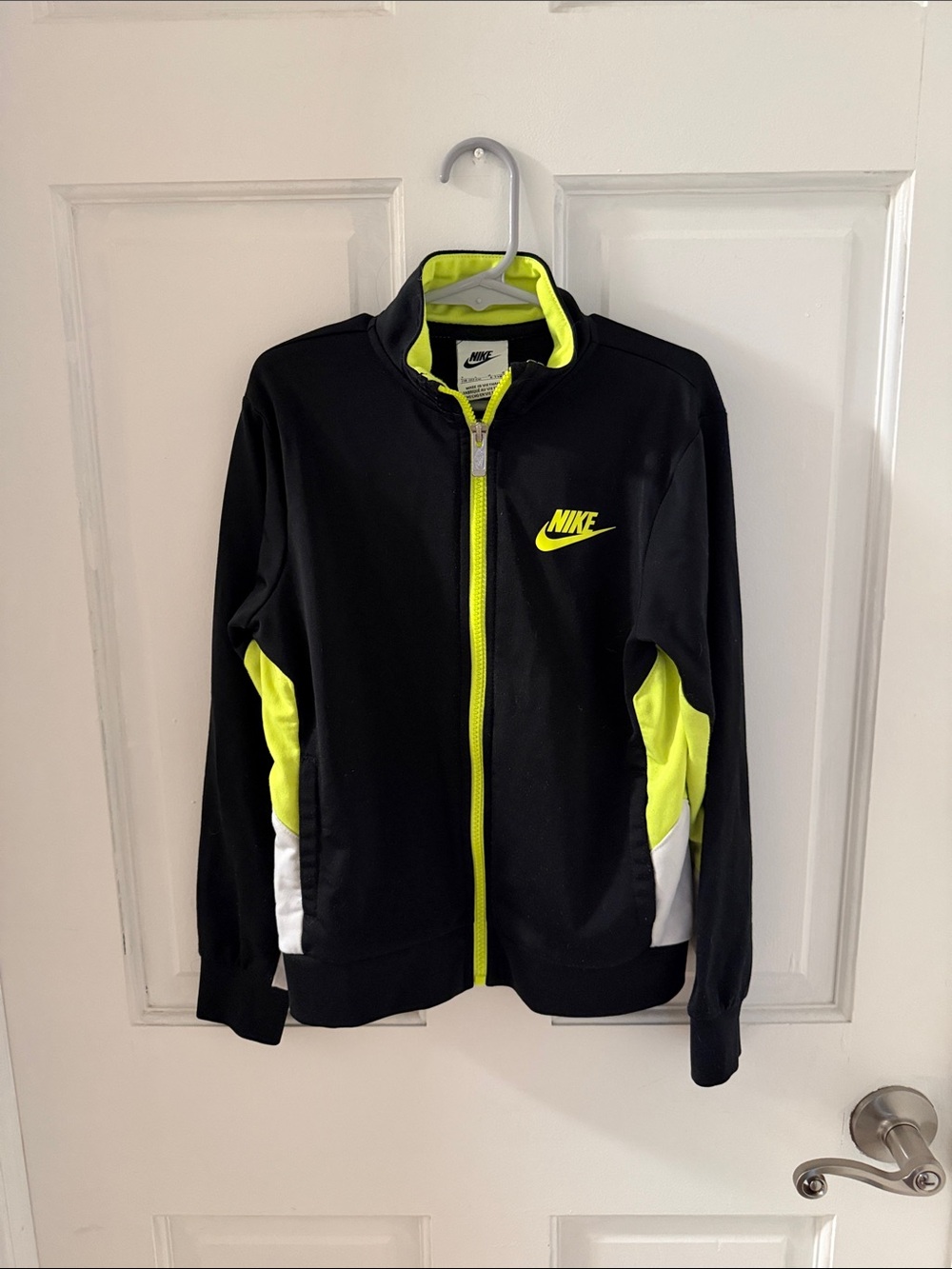Nike Black & Neon Yellow Athletic Zip Jacket